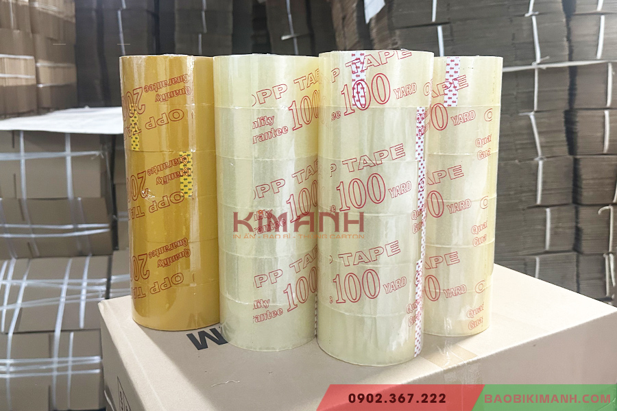 Băng keo và các vật tư thiết yếu đóng gói sản phẩm tại Bao Bì Kim Anh