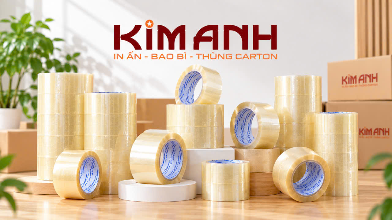 Băng keo trong - đục - Bao bì Kim Anh