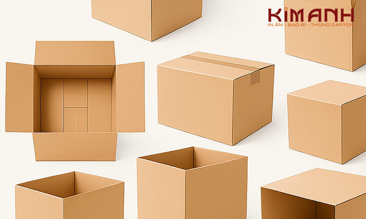 Hộp carton ship COD đóng hàng KIM ANH