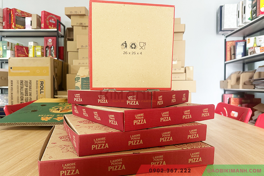 Hộp pizza - hộp đựng thực phẩm bao bì Kim Anh