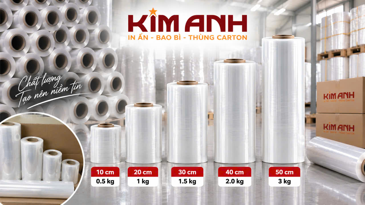 Màng PE đóng gói hàng - Bao bì Kim Anh