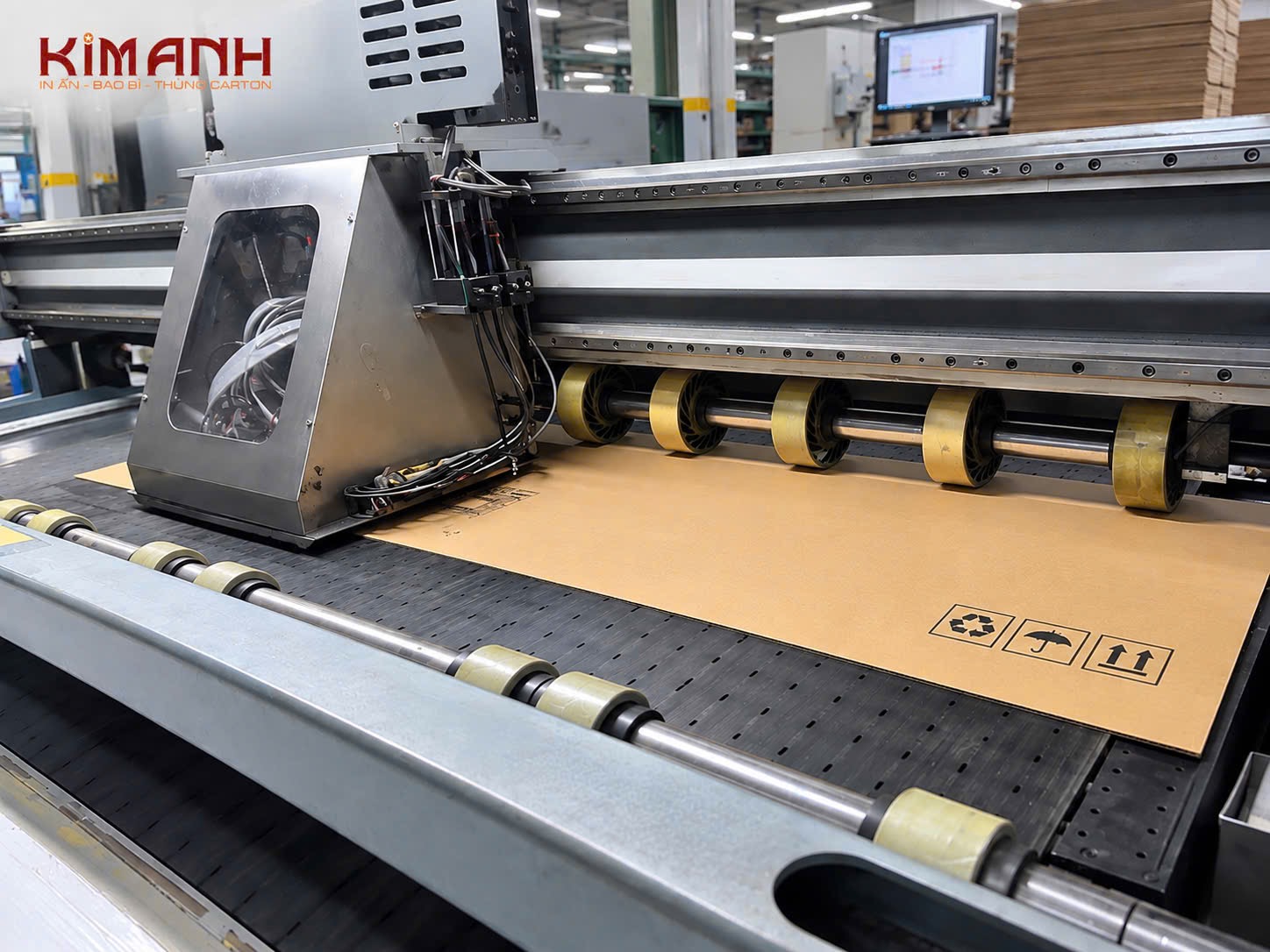 Máy in thùng Carton KTS tại Bao Bì Kim Anh