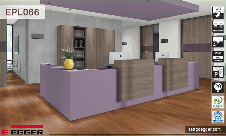Sàn gỗ Egger Pro Aqua Plus EPL066 Red Langley Walnut
