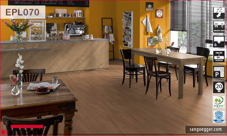 Sàn gỗ Egger Pro Aqua Plus EPL070 Natural Drayton Elm