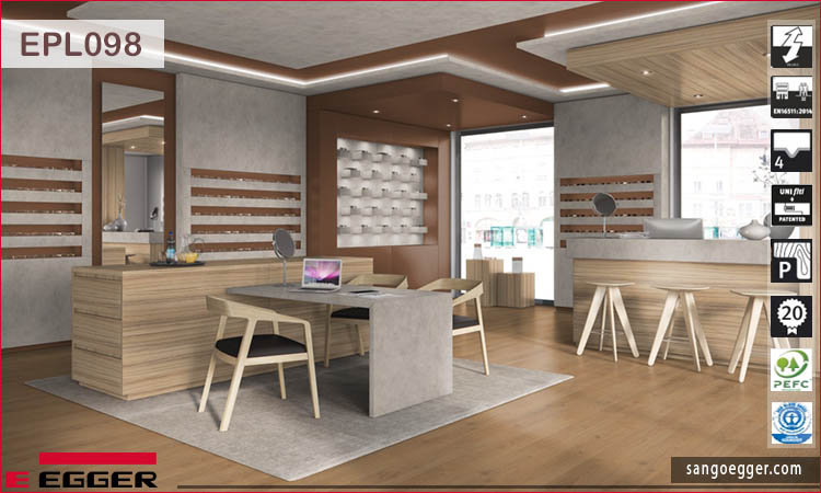 Sàn gỗ Egger Pro Aqua EPL 098 Honey North Oak