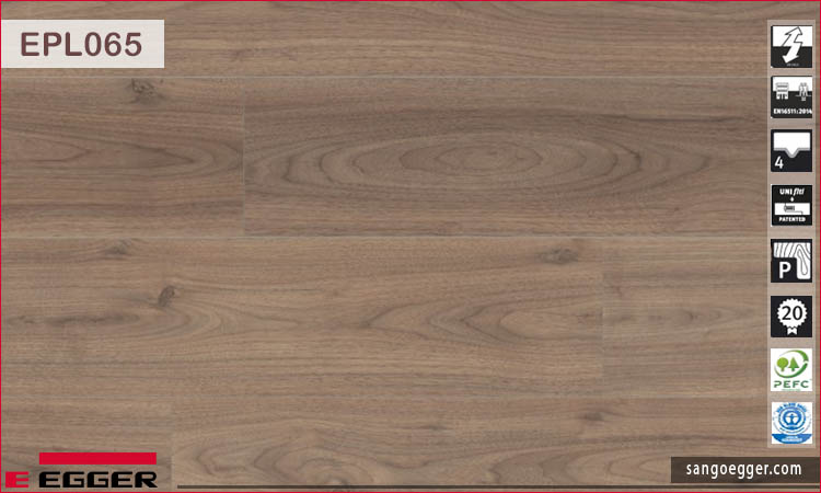 Sàn gỗ Egger EPL065 Light Langley Walnut