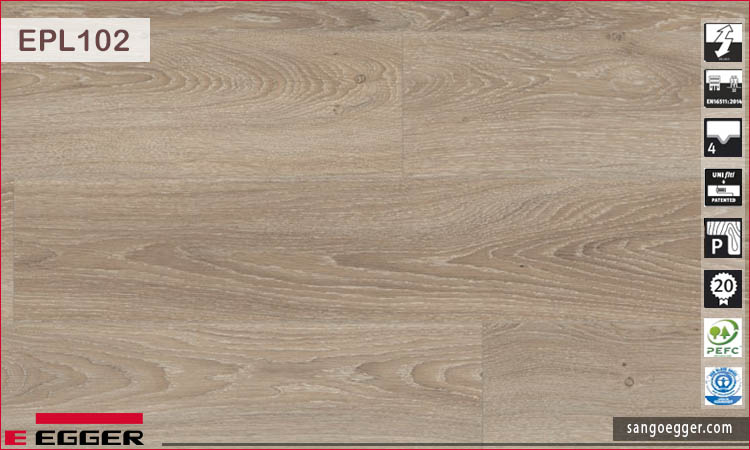 Sàn gỗ Egger Pro EPL102 Amiens Oak light