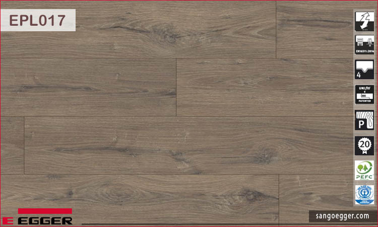 Sàn gỗ Egger Pro Aqua Plus EPL017 La Mancha Oak smoke