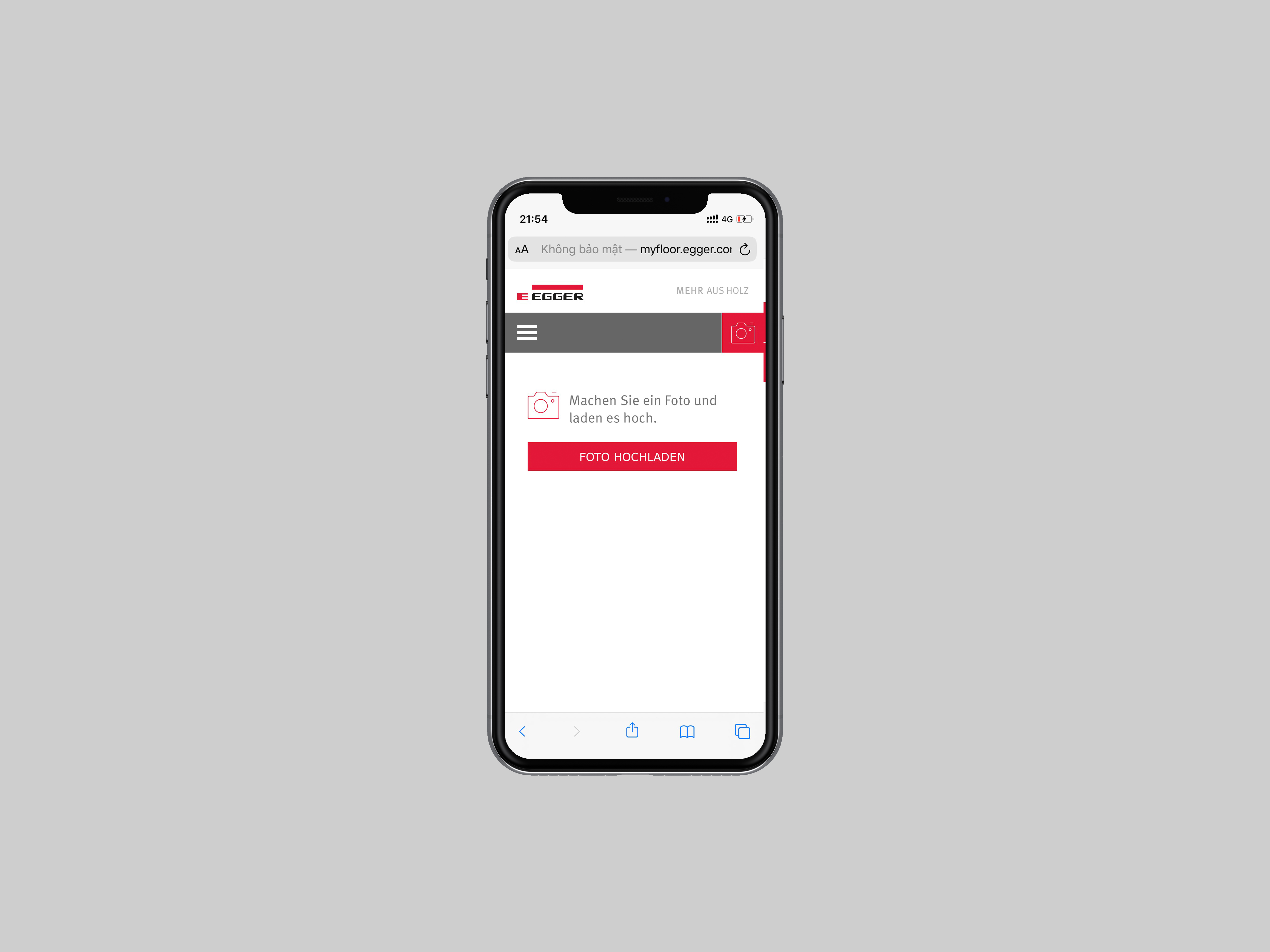 Ứng dụng thực tế ảo ghép sàn gỗ Egger Online Mobile