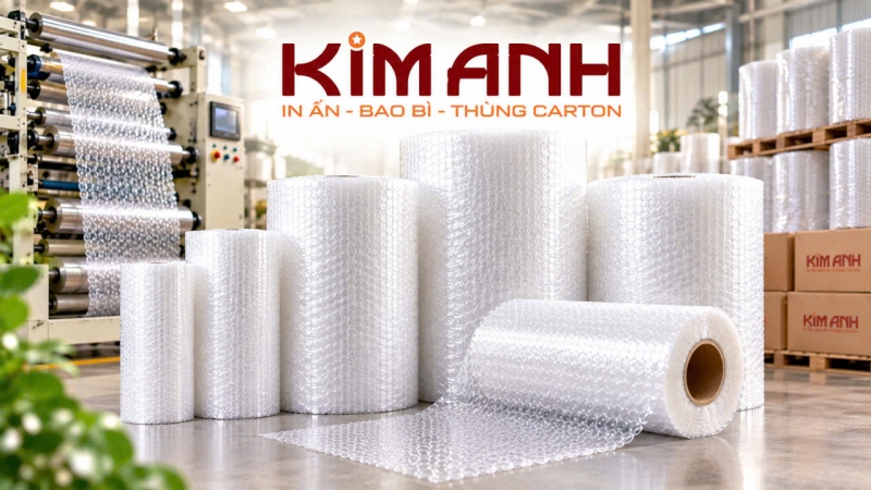 xop no   cuon bong khi goi hang